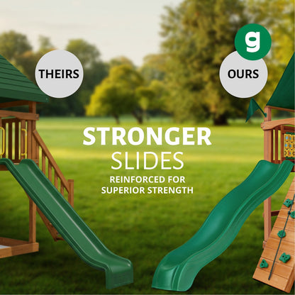 Basic Swing Set with Slide